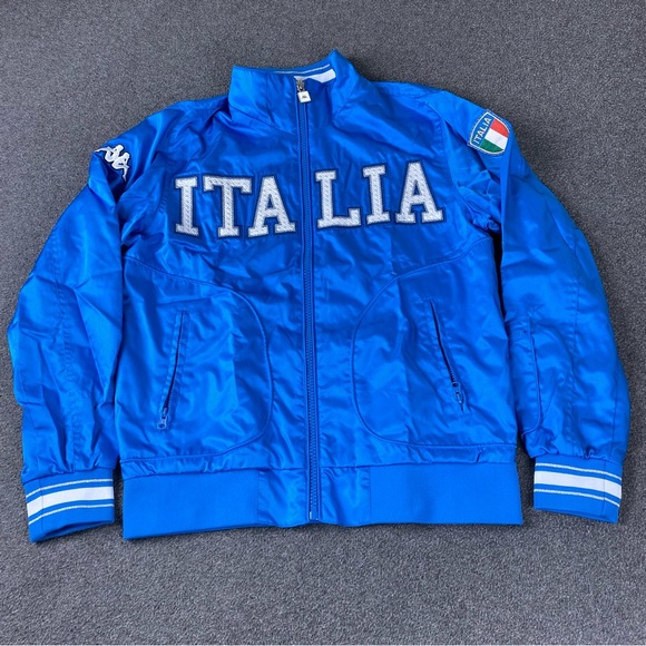 Vintage Kappa Italia Full Zip Blue Men’s Jacket Size Large - Picture 1 of 16